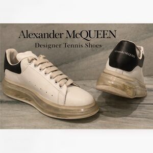 Alexander McQueen White and Black Sneakers